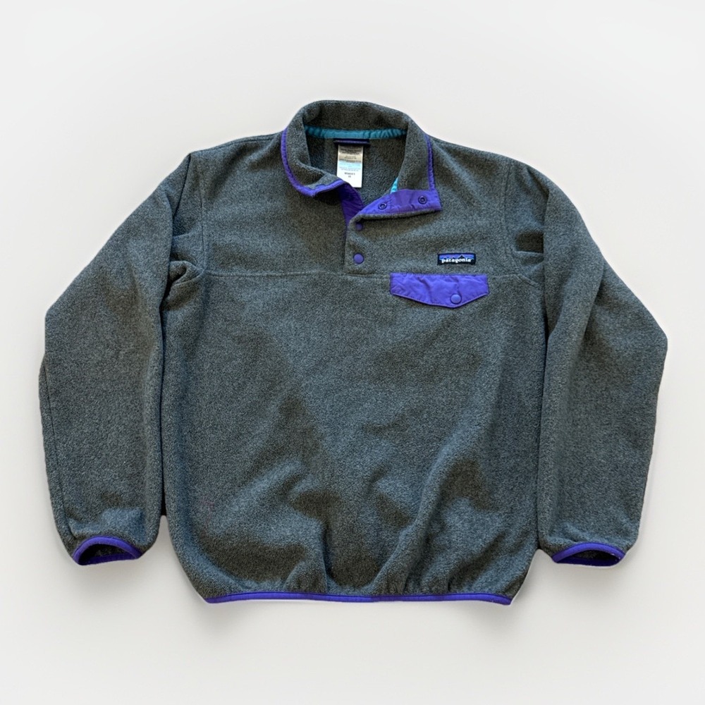 Patagonia Synchilla Snap-T Pullover Fleece Jacket‎ Womens XS Gorpcore 25455 Gray